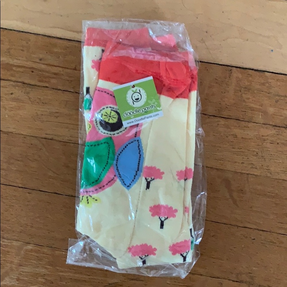 Doodle pants yellow tree owl 12-18mo. Small